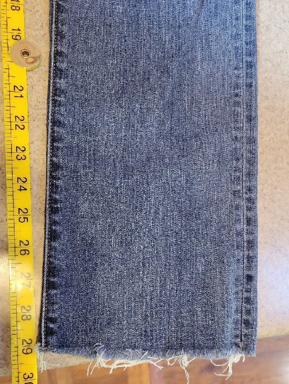 Banana Republic Girlfriend Cotton Stretch Raw Hem Denim Jeans Size 29